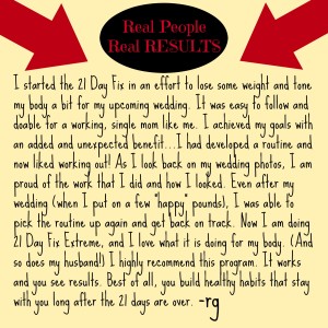 21 day fix testimonial