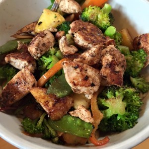 Eating out and sticking to health and fitness goals Islands Hoisin Bowl before