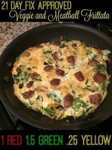 Veggie and Meatball Frittata